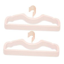 Velvet Hangers 50 Pack, Ultra Slim  Short Neck Hanger, 360 Swivel Hook, Pink a