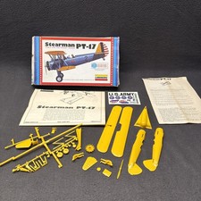 Lindberg Stearman PT-17 World War 1/48 Model Kit Airplane 2313 USA Made 1975