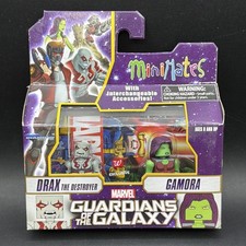 2015 MiniMates MARVEL GUARDIANS OF THE GALAXY 2 pack DRAX DESTROYER & GAMORA