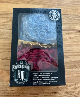 New Disney Parks Haunted Mansion Authentic Wig & Cape Set Madame Leota Character