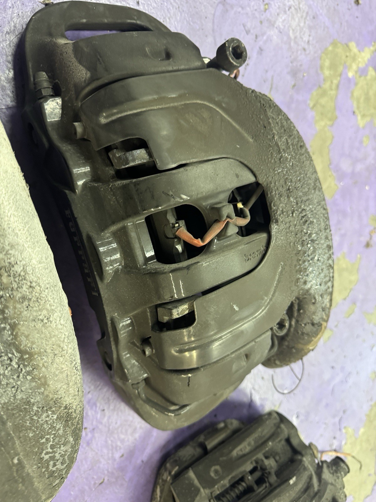 15 Ferrari 458 Brakes Carbon Ceramic W Calipers & Pads Italia Spider Challenge