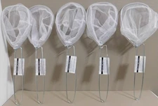 5 Pack Minnow Bucket DIP NET Ice Fishing Live Bait Tanks Aquarium Leeches Shrimp