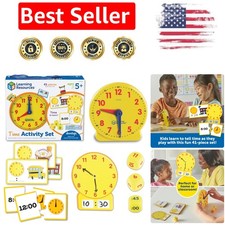 Comprehensive Time Teaching Set - Interactive Clocks and Flash Cards for Kids