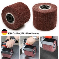 1x 120mm Nylon Polierrad 80 Korn f&uuml;r Edelstahl Metall Schleifen Polieren B&uuml;rste