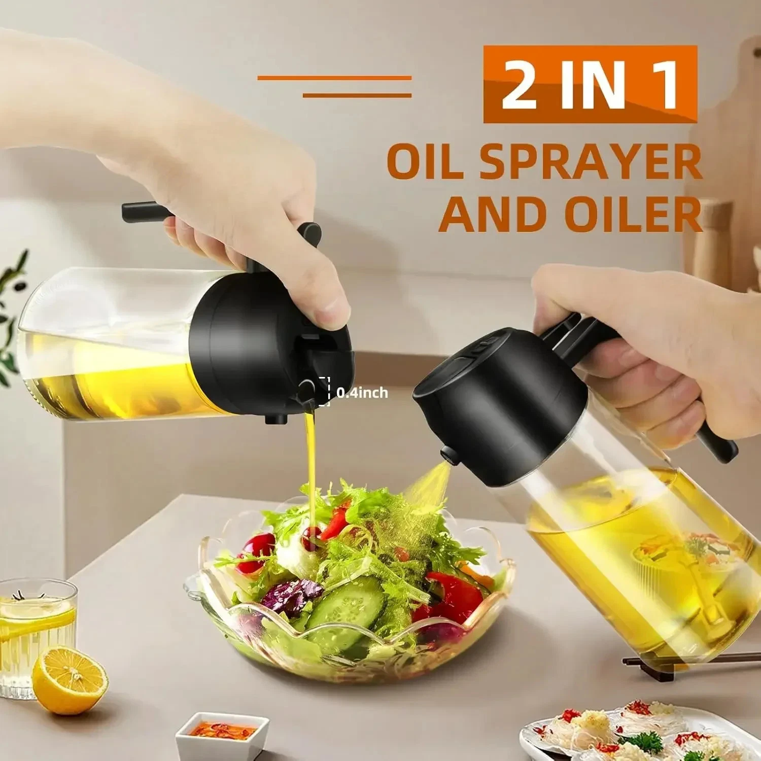 Glass Oil Spray & Pourer Anti-leakage Bottle - 4 colours
Opens in a new window or tab