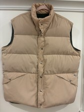 Vintage Penfield Puffer Vest Mens XL Down & Feather 80/20 Tan/Green Made In USA