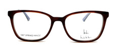 NICOLE MILLER NARISSA C02 BROWN HORN/BLUE AUTHENTIC FRAMES 50-16-125