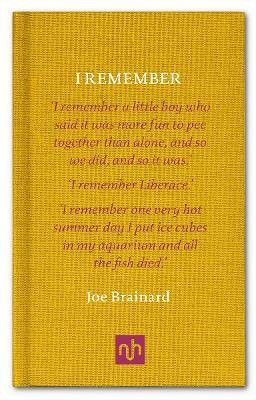 I Remember, Joe Brainard & Paul Auster, gebunden