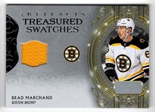 2020-21 Upper Deck Artifacts Treasured Swatches Brad Marchand Jersey Boston