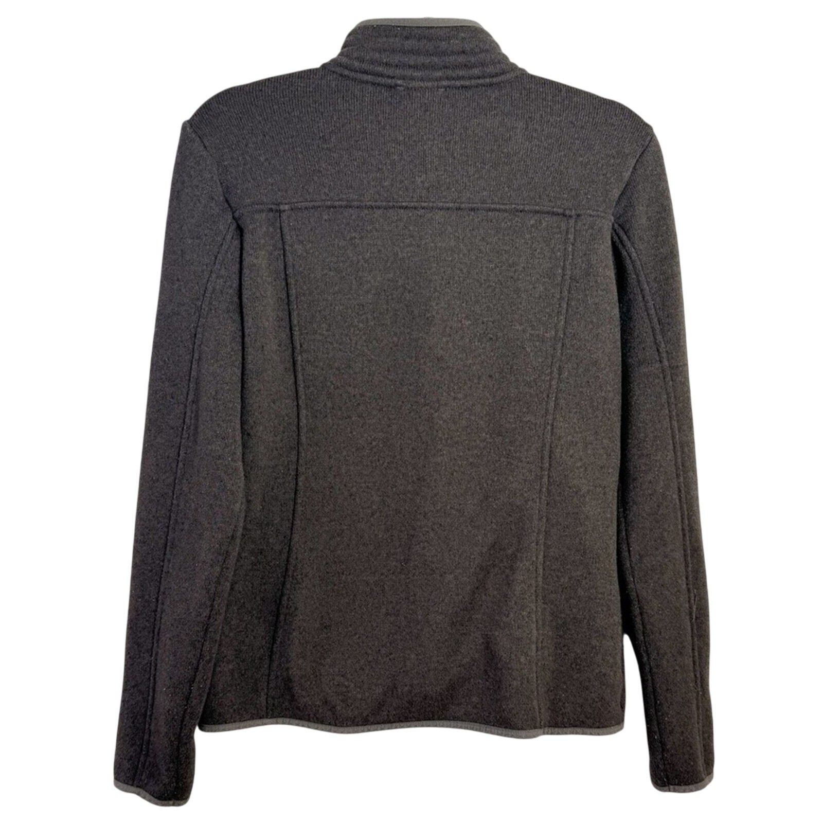 The North Face High Neck Fleece Jacket Full Zip Brown Outdoor Warm Women's M thumbnail 6