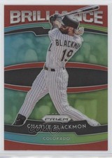 2020 Panini Prizm Brilliance Red Prizm Charlie Blackmon #B-10 0a4s