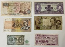 Lotto banconote mondiali-World-stati e annate varie-circolate/FDS da collezione