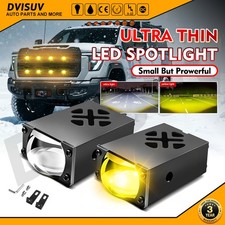 Driving LED Light Car Dual Color Super Bright Auxiliary Headlight Bumper ATV UTV