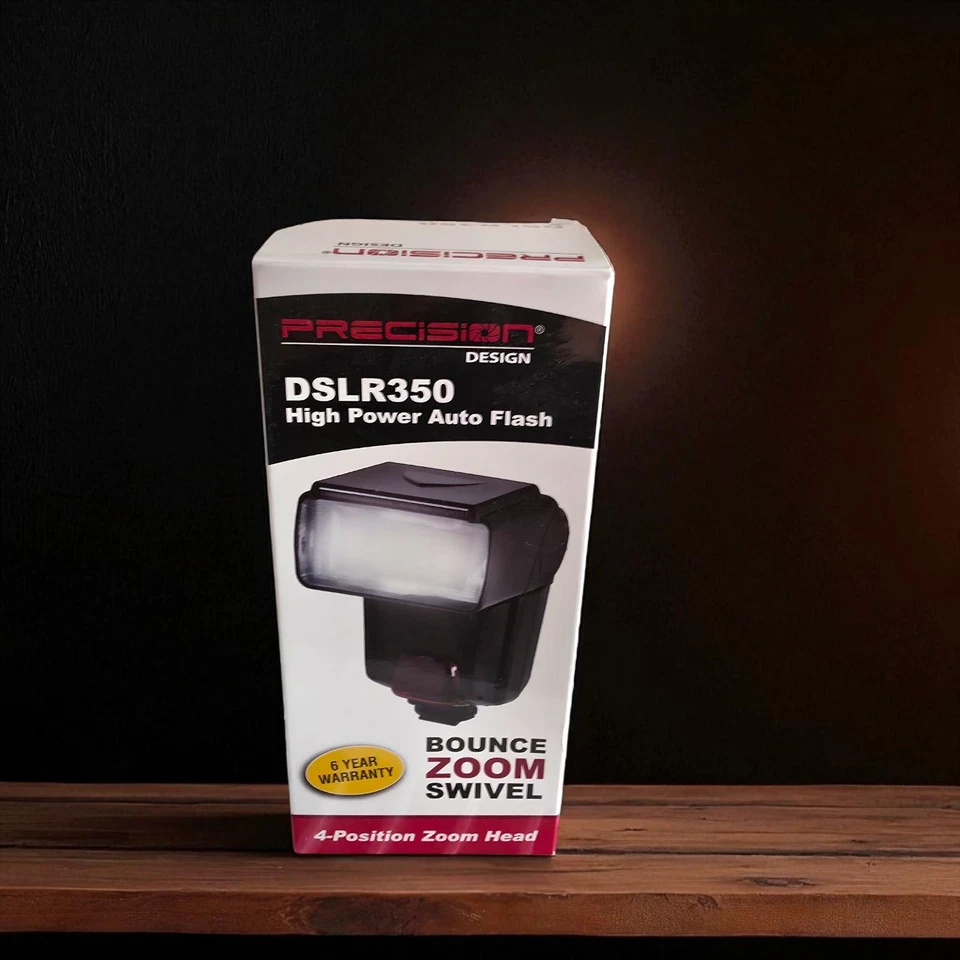 Precision Design DSLR350 Flash + PD-LED35 LED Video Light for Camera Camcorder D - Image 3 of 4