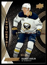 2018-19 Upper Deck Engrained Synthesis - Grip Rasmus Dahlin 03/50 Buffalo Sabres