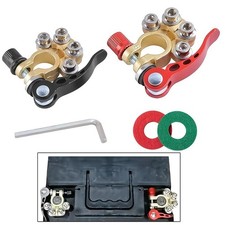 2pcs 4 Way Car Battery Terminal Clamp Connectors Quick Release Disconnect Tool 2pcs 4 Way Car Battery Terminal Clamp Connectors Quick Release Disconnect Tool