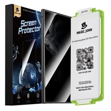 MAGIC JOHN 2-Pack Samsung S22 Ultra Privacy Screen Protector PET Film 6.8"