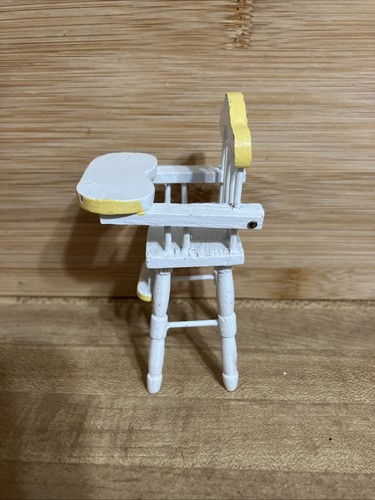 Vintage Concord Wooden Dollhouse High Chair Dollhouse Furniture 1:12 - Picture 3 of 5