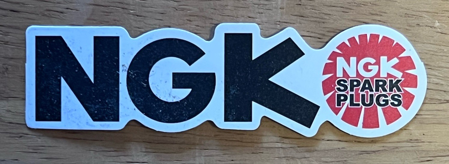 NGK spark plugs GlossyFinish. Approx Size: 3.25X 1Fast Free Ship W/Tracking