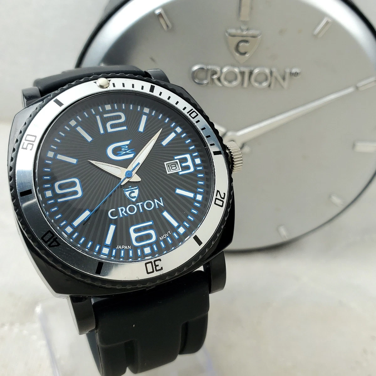 Croton Rubber Case Wristwatches | eBay