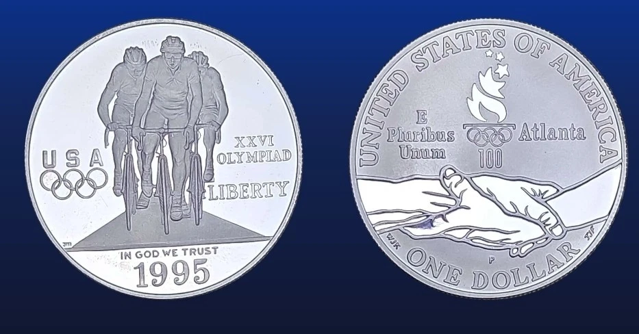 1995 Olympic Coin In Us Modern Silver/Clad Commemorative Coins