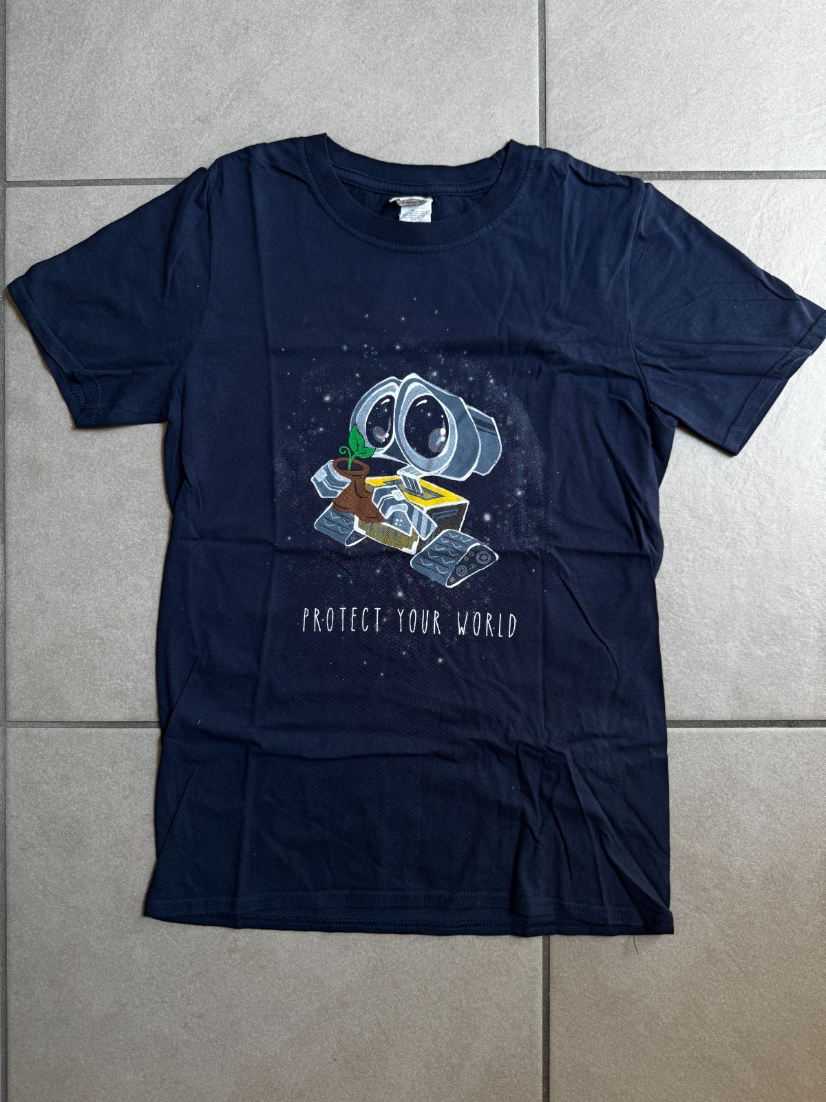 T-shirt WALL-E Disney Protect Your World Qwertee Gildan taglia S