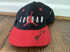 Vtg 90s Nike Air Jordan Wool Black Red Jumpman Signature Cap Bulls Bred