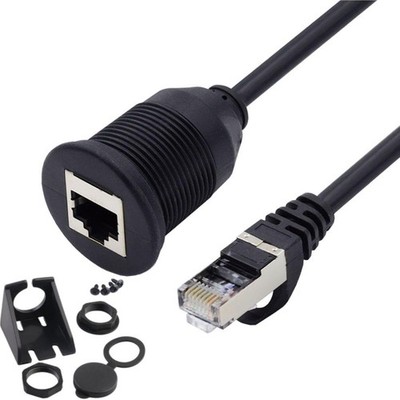 CAT6 RJ45 Flush Mount LAN Ethernet Network Extension Cable Male to Female for