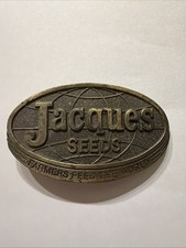 Vintage 1977 Limited Edition Jacques Seeds Belt Buckle Lewis Corp Made in USA