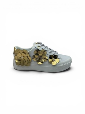 Karl Lagerfeld Paris Women  lace up embellished sneakers