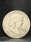 1954 D Franklin Silver Half Dollar 90% Silver Coin - collect or invest