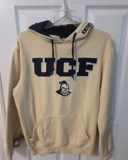 NCAA UCF Knights Colosseum Athletics Logo Vegas Gold Hoodie Size Small