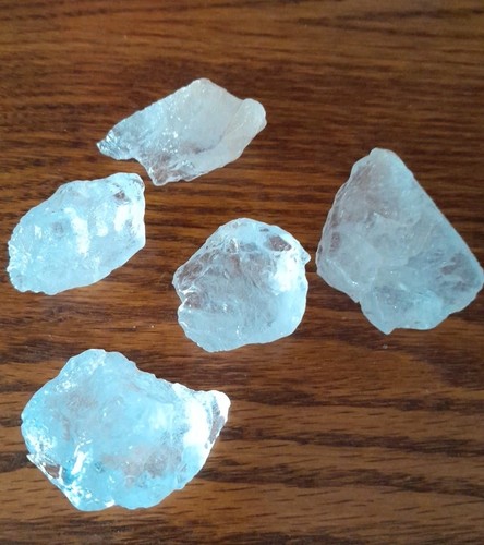 Natural Rough Clear Quartz Crystals / Rocks, Clear Quartz, 3 Ounce Bag