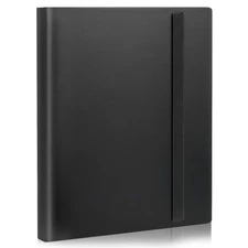 Card Binder 9 Pocket 20 Pages 360 Card Capacity Sports MTG TCG Baseball Black