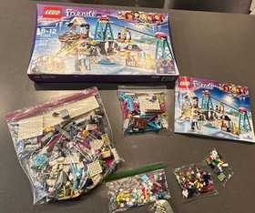 LEGO FRIENDS: Snow Resort Ski Lift 41324 Complete w/ Box & Instructions- RETIRED