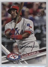 2018 Topps Transcendent Party Stamped Buybacks 1/1 Elvis Andrus #17TAG-284 ms9