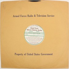 1961 AFRTS Frank De Vol Rainbow Strings Radios Great Old Theme Armed Forces LP