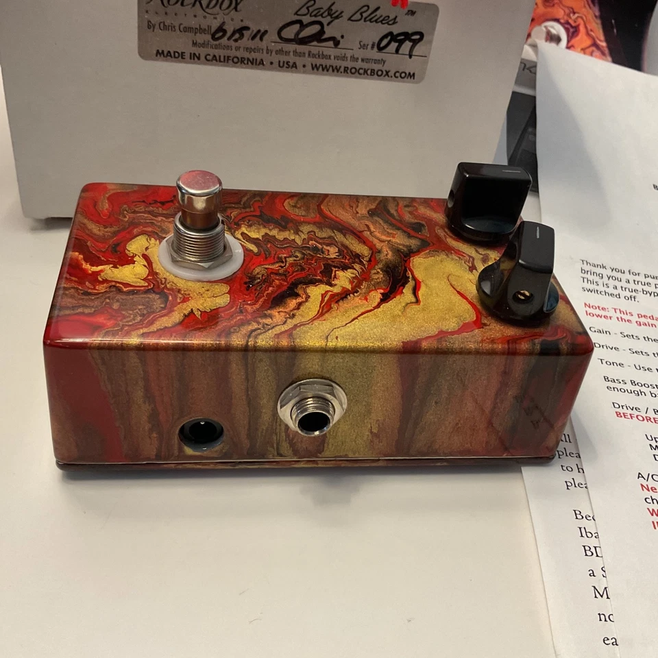 Pedal Rockbox Baby Blues Punto de Ebullición Overdrive/Boost Pedal Efecto Personalizado Foto 4 de 4