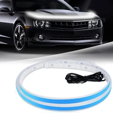 Universal White Flexible Car Hood Day Running LED Light Strip Accessories 70"