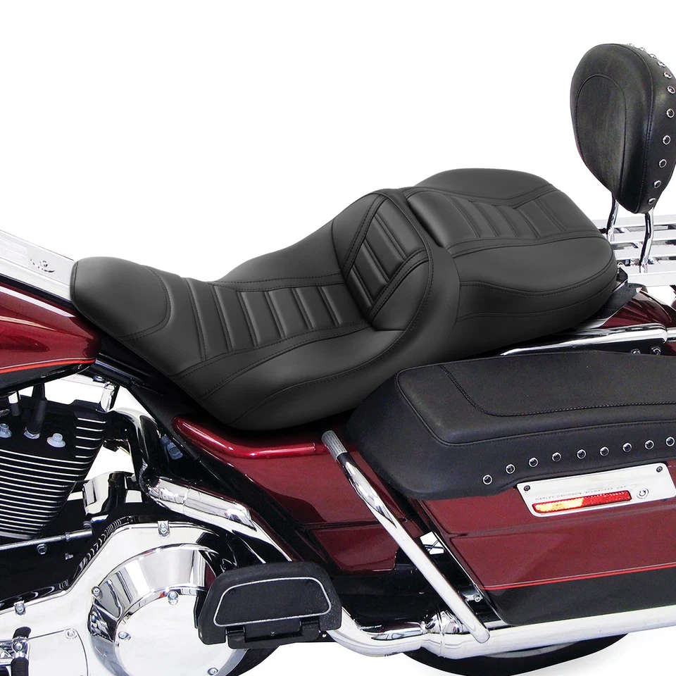 Asiento de pasajero conductor apto para Harley Electra Glide Standard 1997-2007 Foto 4 de 4