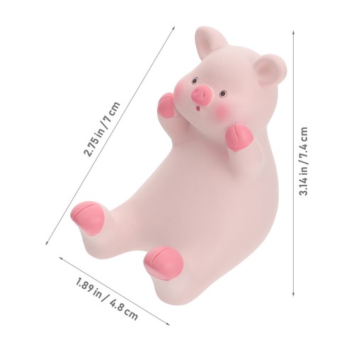 Piggy Handyhalter Schweinchen Telefonhalter Simulation Schweinedekor - 第 3/12 張圖片