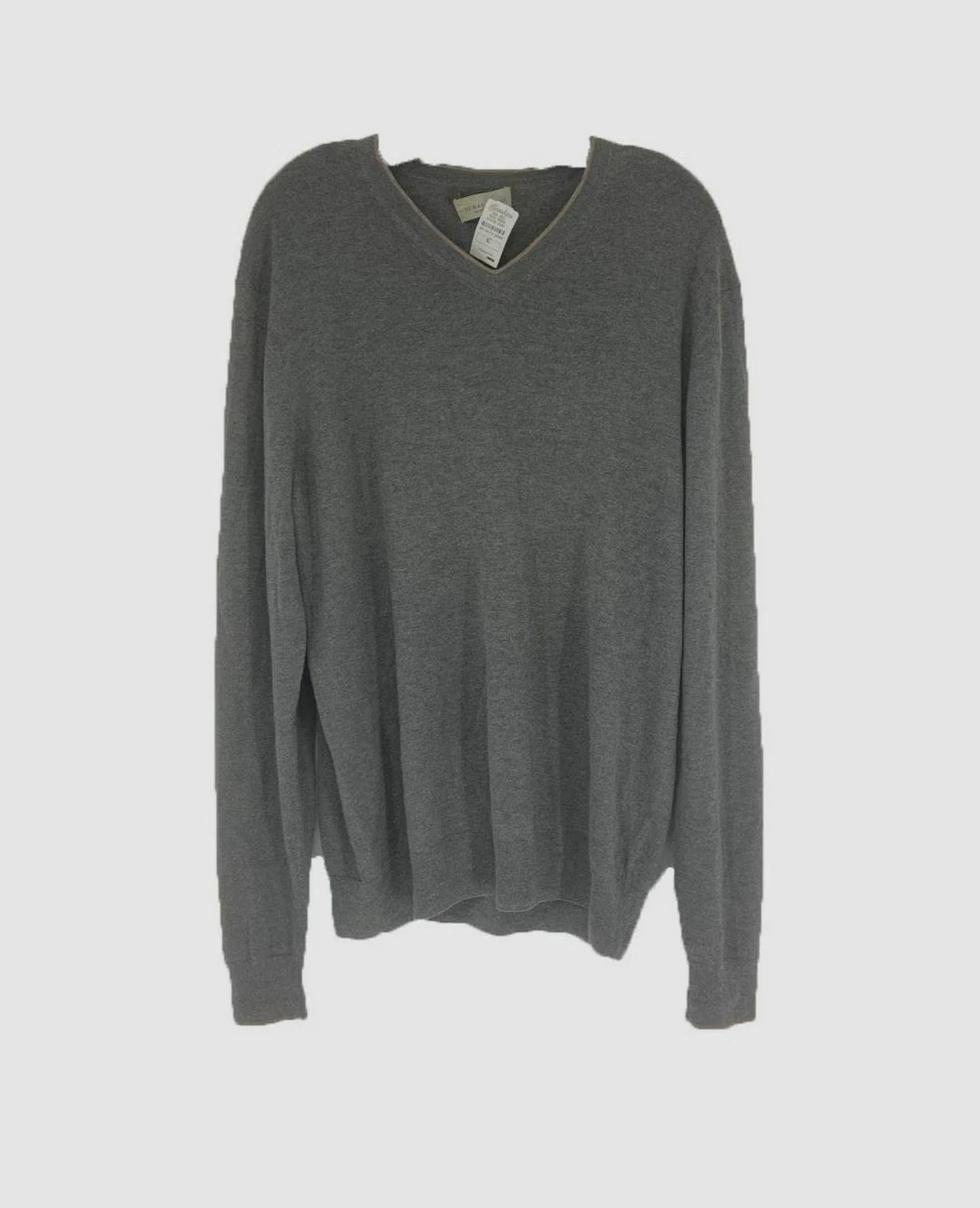 Men's gray cheap cashmere sweater