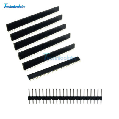 2.54mm 40pin Header Socket Single Row Strip Male&Female PCB Connector
