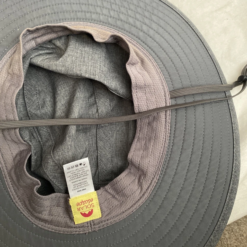 Sombrero de cubo ventilado Solar Escape UV Explorer UPF50 unisex sol playa sombrero con correa Foto 2 de 3