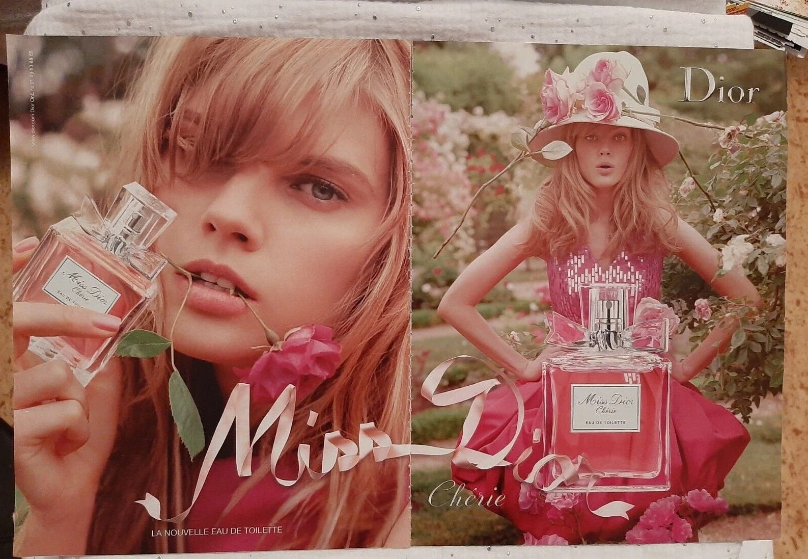 Publicité papier Parfum. Perfume Ad C. Dior Miss Dior Chérie de 2010