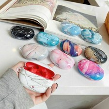 Marble Glossy PC Hard Case Cover for Beats Studio Buds Blueteeth Earphone Box