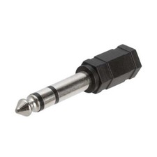 6.5mm to 3.5mm Male to Female Angle Stereo Jack Adaptor Headphone Connector