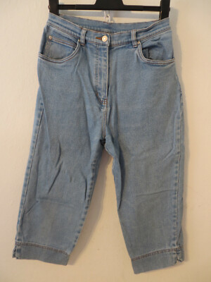 chice Jeans-Caprihose Gr. 40 blau Damen Mode Kleidung Shorts Hose Bermuda