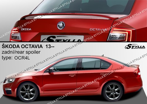 SKODA OCTAVIA 3 III MKIII MK3 BOTAS TRASERAS MALETERO ACCESORIOS ALA | eBay