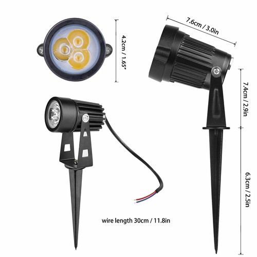 1/5/10x 3W Waterproof LED Landscape Light Garden Light Outdoor Lighting IP65 - Picture 10 of 15